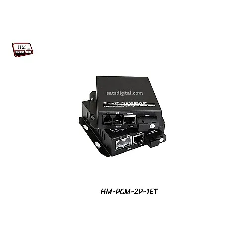 PCM Voice 2 Channel + 1 LAN /100 To Fiber Optic