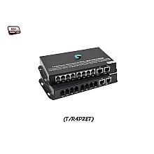 PCM Voice 4 Phone + 2 LAN 10/100 To Fiber Optic