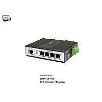10/100 Industrial PoE Extender IN1 OUT4