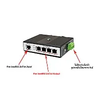 10/100 Industrial PoE Extender IN1 OUT4
