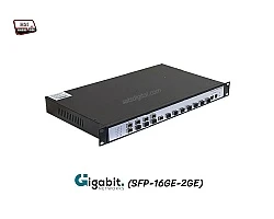 Gigabit FIBER SFP Switch 16 Port + 2 Gigabit Uplink