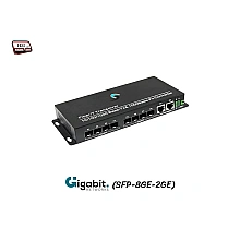 Gigabit FIBER SFP Switch 8 Port + 2 Gigabit Uplink