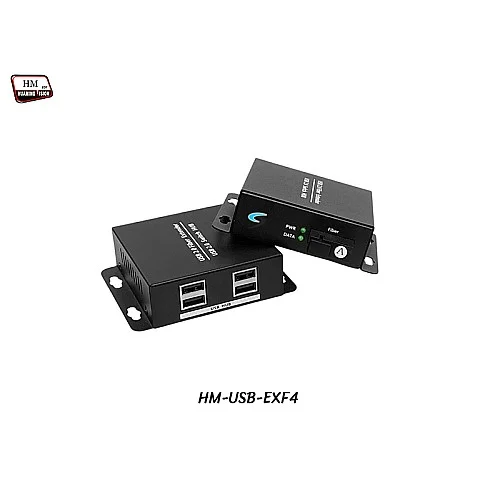 USB 2.0 Fiber Extender 4 Port SM BIDI 10KM