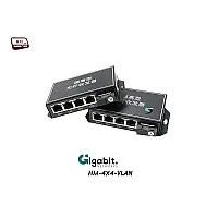 Gigabit Media Converter IN4 OUT4 VLAN Point To Point