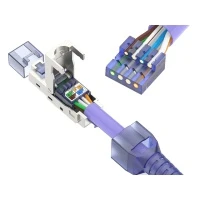 หัวแลน CAT7 FTP สำหรับสายแบบมีชีลด์ (ถอดได้)