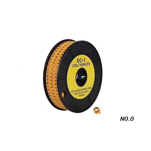 Cable Marker EC-1 (NO.0) ตัวมาร์คสายไฟ สายแลน