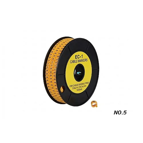 Cable Marker EC-1 (NO.5) ตัวมาร์คสายไฟ สายแลน