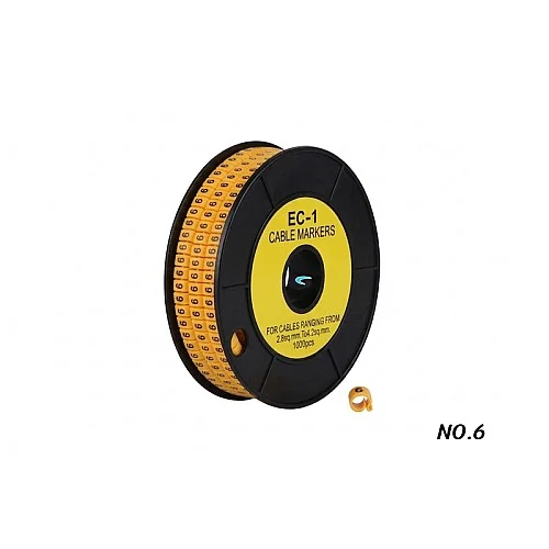 Cable Marker EC-1 (NO.6) ตัวมาร์คสายไฟ สายแลน