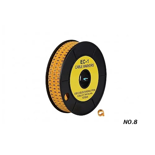 Cable Marker EC-1 (NO.8) ตัวมาร์คสายไฟ สายแลน