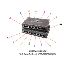Gigabit Media Converter IN8 OUT8 VLAN Point To Point