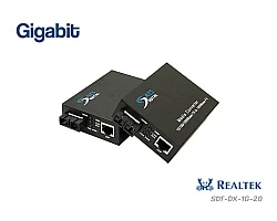 Gigabit Media Converter SM DX 20KM รุ่น SDT-DX-1G-20