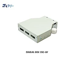 DIN Rail Terminal Box Duplex Indoor 6 Core ไม่รวมตัวต่อ