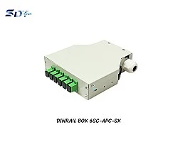 DIN Rail Terminal Box SC/APC Indoor 6 Core