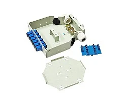 DIN Rail Terminal Box SC/UPC Indoor 6 Core