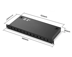 ODF Rack Mount 1U WDM SC Connector 12 Core