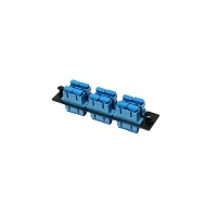 SNAP-IN Adapter Plate Steel 6SC Blue SM Duplex