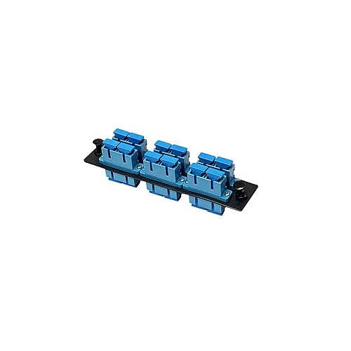 SNAP-IN Adapter Plate Steel 6SC Blue SM Duplex