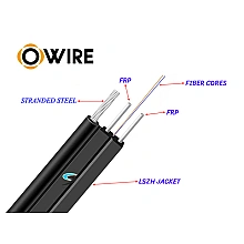 สายไฟเบอร์ออฟติก 2 Core 50 เมตร + Media DX 10/100