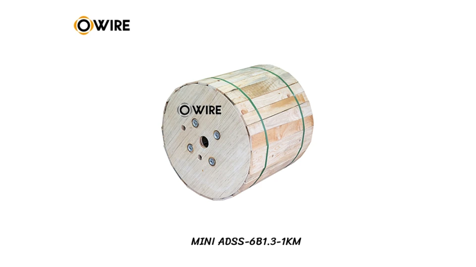 สายไฟเบอร์ออฟติก MINI ADSS 6 Core SM (1000M) สายไฟเบอร์ออฟติก MINI ADSS 6 Core SM (1000M)