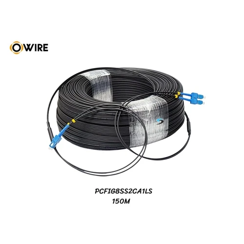 FTTH SM FIG8 Armored 2C เข้าหัว SC/UPC (150M)
