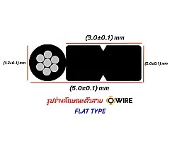 สายไฟเบอร์ออฟติก 4 Core SM OWIRE ยาว 400 เมตร