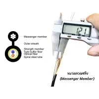 สายไฟเบอร์ออฟติก FIG.8 SM 2 CORE Armored LSZH (1KM)