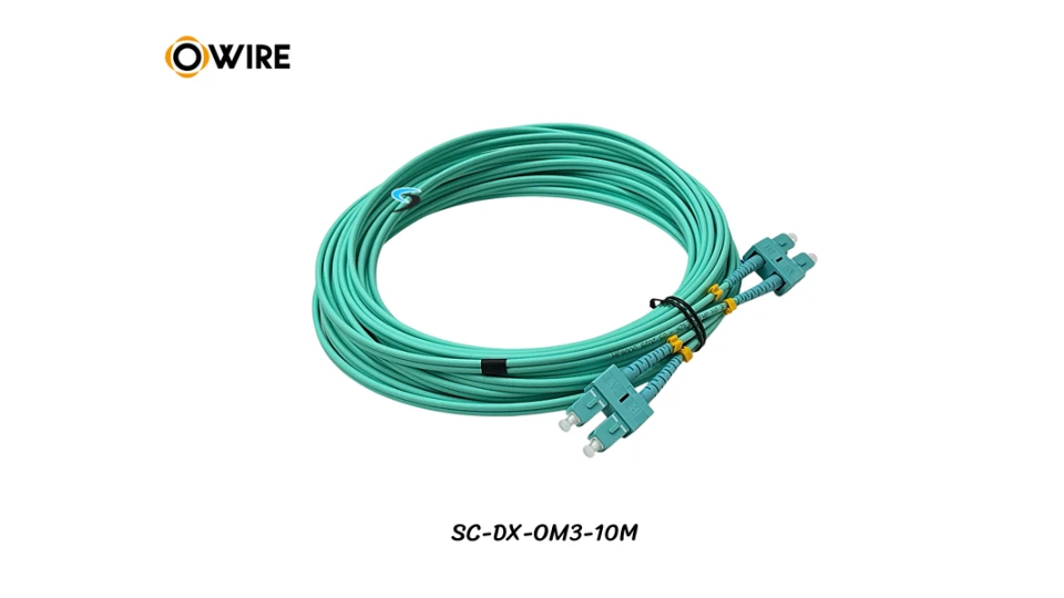Patch Cord SC-SC MM OM3 Duplex ยาว 10 เมตร Patch Cord SC-SC MM OM3 Duplex ยาว 10 เมตร