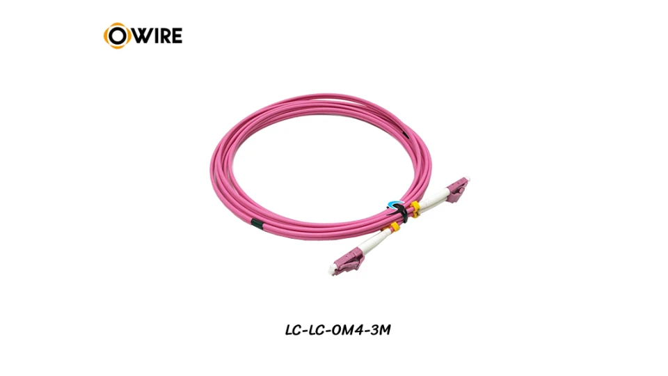 Patch Cord LC-LC MM OM4 Duplex ยาว 3 เมตร Patch Cord LC-LC MM OM4 Duplex ยาว 3 เมตร