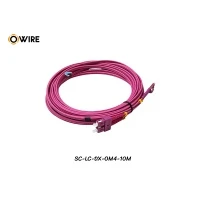 Patch Cord SC-LC MM OM4 Duplex ยาว 10 เมตร