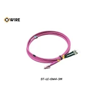 Patch Cord ST-LC MM OM4 Duplex ยาว 3 เมตร
