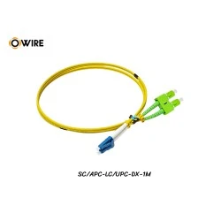 Patch Cord Fiber SC/APC-LC/UPC SM Duplex ยาว 1 เมตร