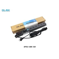 GLINK ปลั๊กไฟ 6 ช่อง สำหรับตู้แร็ค รุ่น GPDU-08K-5M