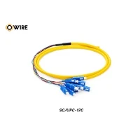 Pigtail 12 Core SC/UPC SM 0.9mm ยาว 1.5 เมตร