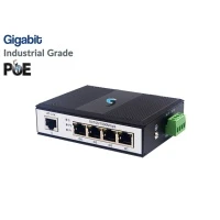 Gigabit Industrial PoE 4 Port + 1GE Uplink