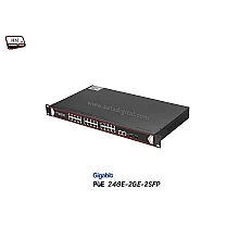 Gigabit PoE Switch 24GE POE + 2GE + 2 SFP (Rack)