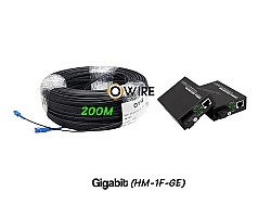 สายไฟเบอร์ออฟติก 1 Core 200 เมตร + Media BIDI 1G