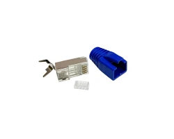 หัวแลน Cat6A, Cat7 FTP พร้อมยางครอบ สำหรับสายแบบมีชีลด์