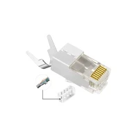 หัวแลน CAT7 FTP สำหรับสายแบบมีชีลด์ (คีมย้ำ)