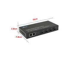 Gigabit Fiber SFP Switch 4 Port + 2GE