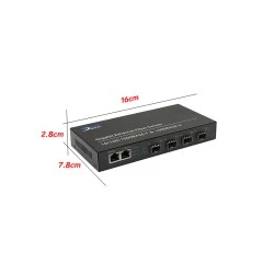 Gigabit Fiber SFP Switch 4 Port + 2GE