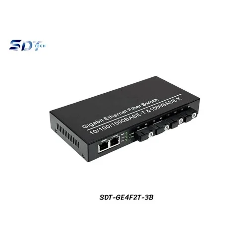 Gigabit Switch SC 4 Port 3KM Uplink 2 Gigabit LAN Gigabit Switch SC 4 Port 3KM Uplink 2 Gigabit LAN