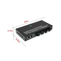 Gigabit Switch SC 4 Port 3KM Uplink 2 Gigabit LAN Gigabit Switch SC 4 Port 3KM Uplink 2 Gigabit LAN