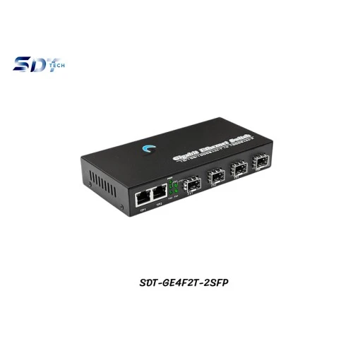 Gigabit Fiber SFP Switch 4 Port + 2GE