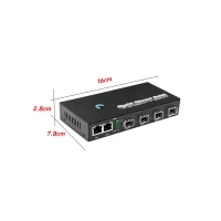 Gigabit Switch SFP 4 Port Uplink 2 Gigabit LAN