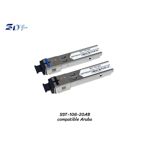 10G SFP+ SM SC BIDI DDM 20KM Compatible Aruba