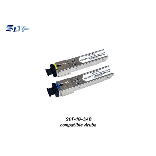 1.25G SFP SM SC BIDI DDM 3KM Compatible Aruba