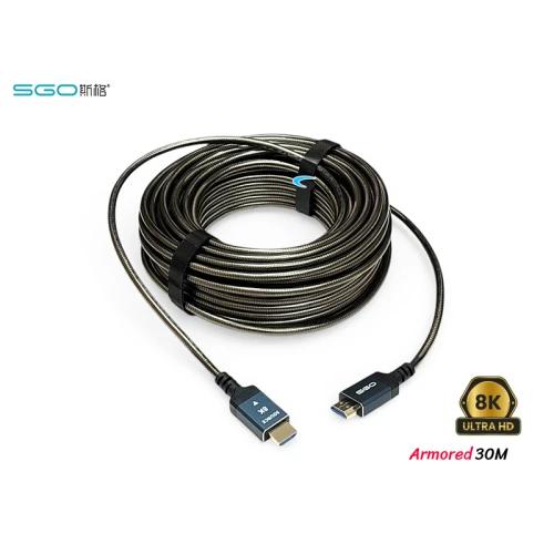 สาย HDMI Fiber SGO 8K@60Hz ยาว 30 เมตร (Armored)