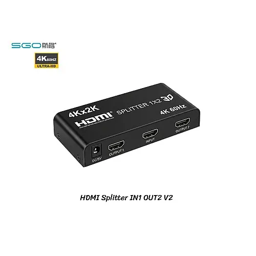 HDMI Splitter 4K@60Hz เข้า 1 ออก 2 เวอร์ชั่น 2.0