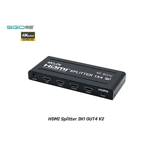 HDMI Splitter 4K@60Hz เข้า 1 ออก 4 เวอร์ชั่น 2.0