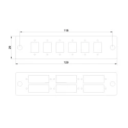 SNAP-IN Aluminum Plate 6FC SM Simplex
